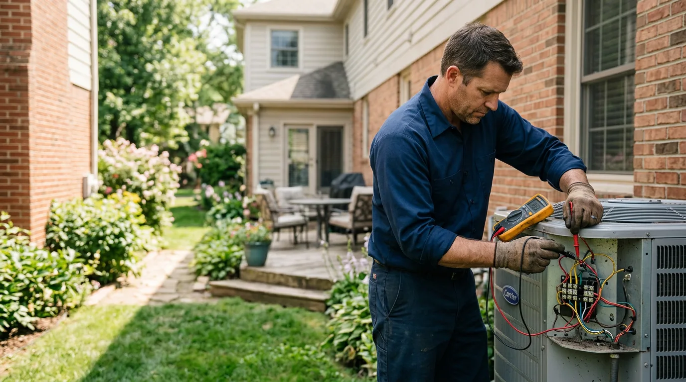 HVAC technician working near Pep, TX